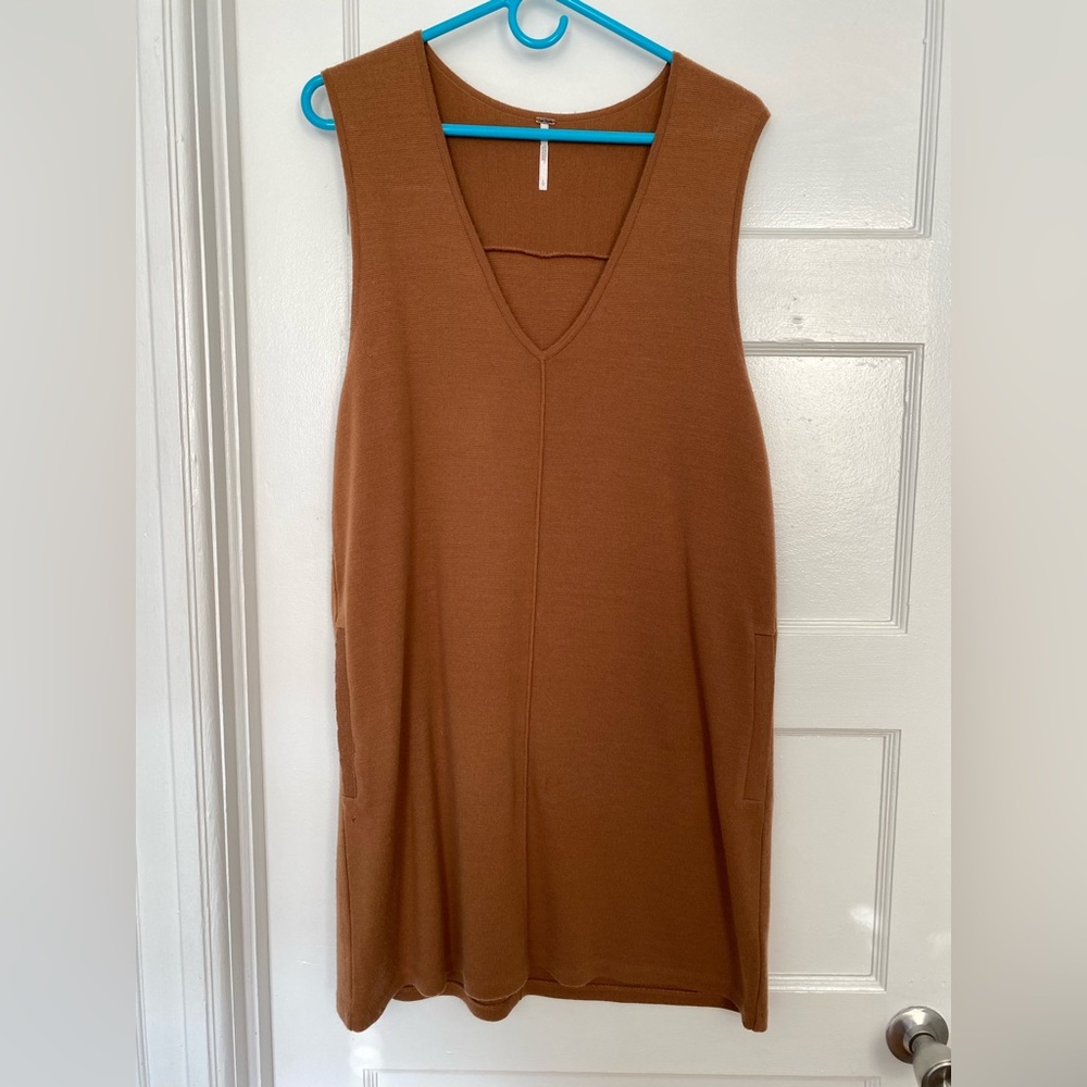 Free People Tan Knit Dress or Jumper